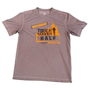 Merrell 2016 Tough Mudder Finisher Half Run Adult Medium Gray Jersey Shirt